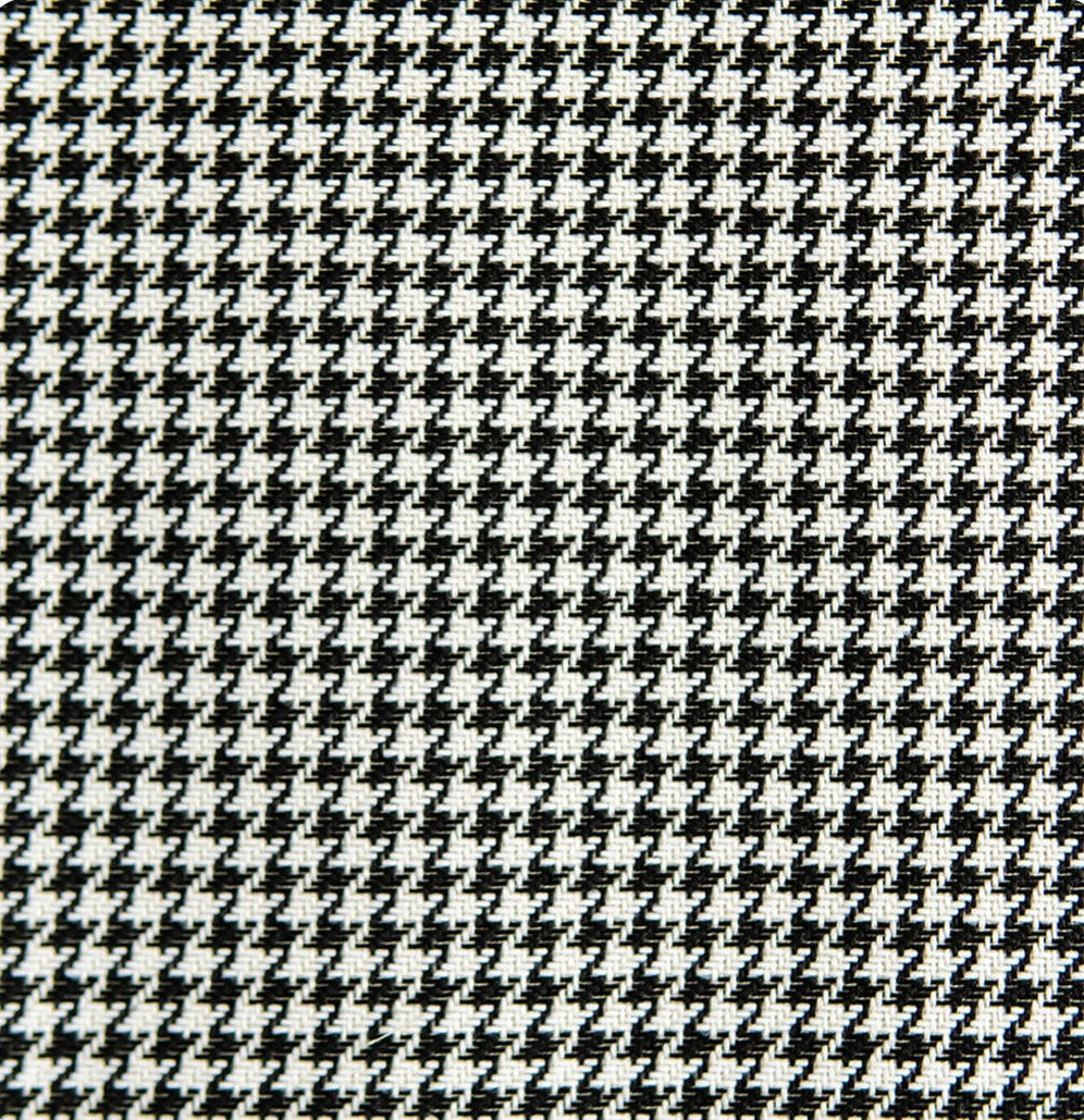 Pepita (Houndstooth) Car Upholstery Tote Bag for Automotive Enthusiast - Black-White