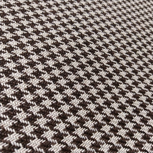 Pepita (Houndstooth) Car Upholstery Tote Bag for Automotive Enthusiast - Chocolate Brown-White